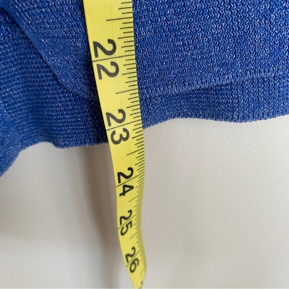 Zara Knit Blue Italian Yarn Sweater Size M - Picture 7 of 7